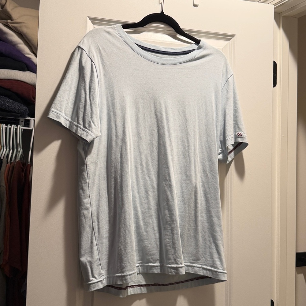 RHONE Light Gray Crew Neck Tee